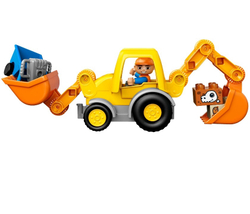 LEGO Duplo: Экскаватор-погрузчик 10811 — 10811 Backhoe Loader — Лего Дупло