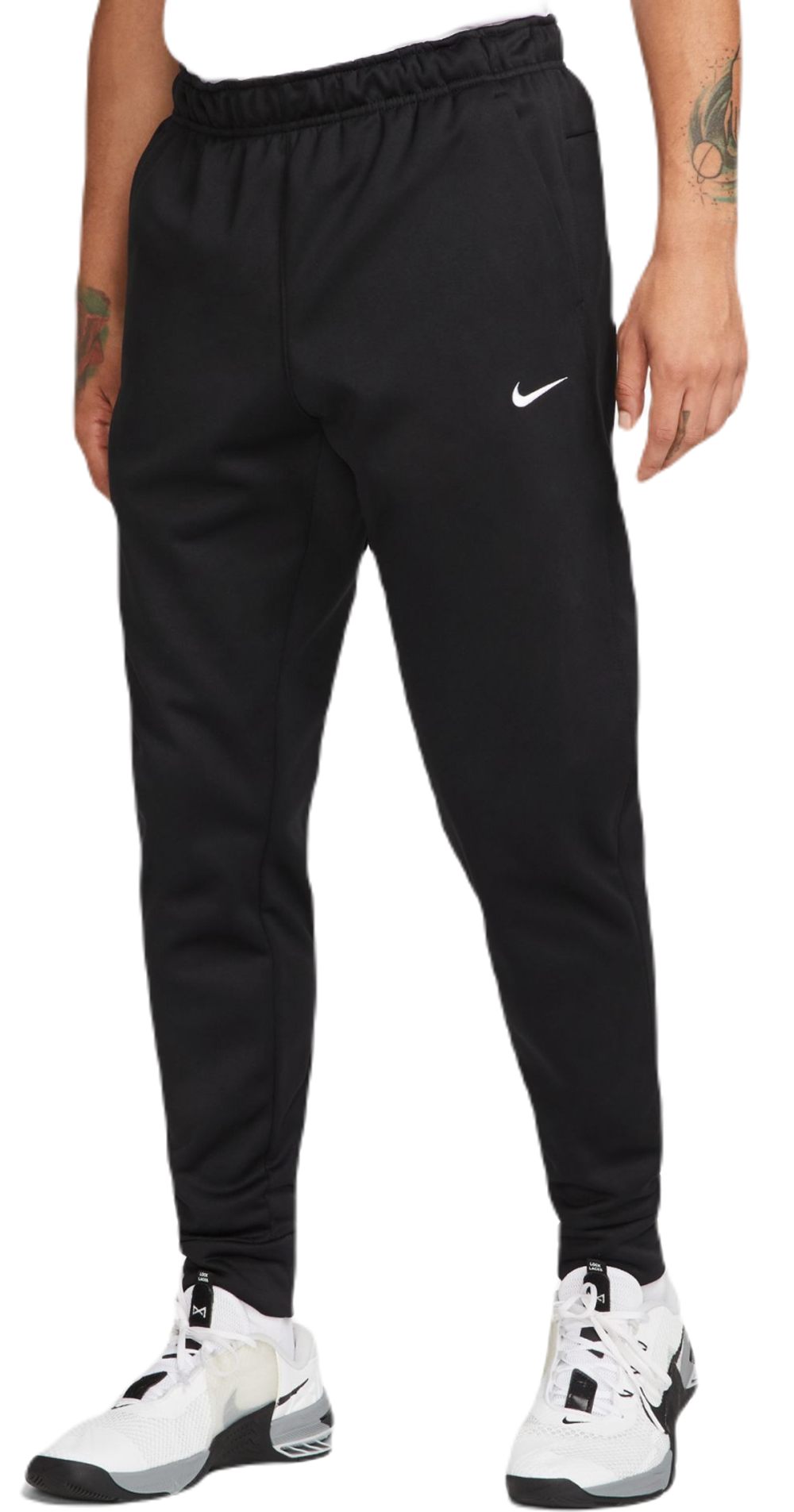Теннисные брюки Nike Therma Fit - black/black/white