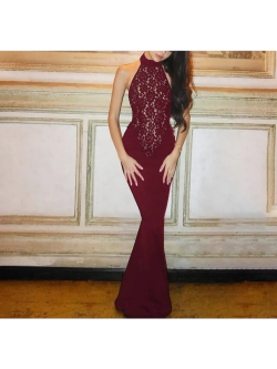 Платье вечернее с кружевом