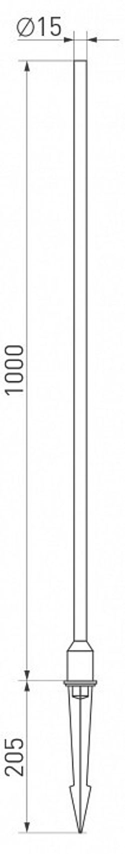 Наземный высокий светильник Arlight Champagne 034165