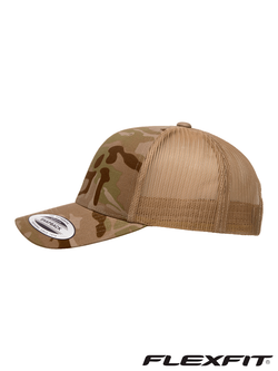 Бейсболка (кепка) сетчатая Flexfit Classic Snapback 6606MC. Мультикам