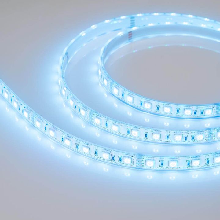 Светодиодная влагозащищенная лента Arlight 14,4W/m 60LED/m 5060SMD разноцветный 5M 029515