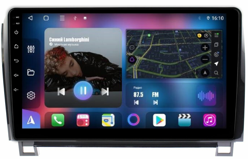 Магнитола для Toyota Tundra XK50 2007-2013,  Sequoia XK60 2007-2022 - FarCar 790M монитор 10" QLED на Android 13, 8 ядер (TS18), CarPlay, 4G SIM-слот