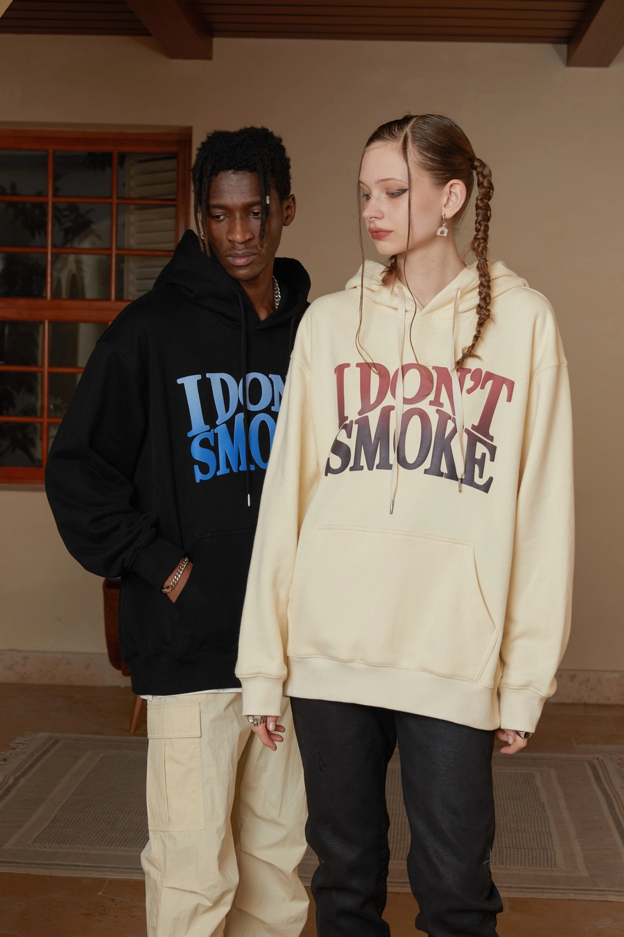 Худи DONSMOKE "Gradient Logo" Oversized Hoodie