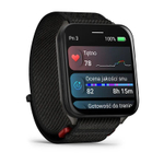Garmin Venu X1 черные с серой титановой крышкой, черным нейлоновым ремешком ComfortFit