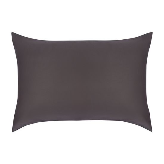 Комплект постельного белья из премиального сатина темно-серого цвета из коллекции essential, 200х220 см