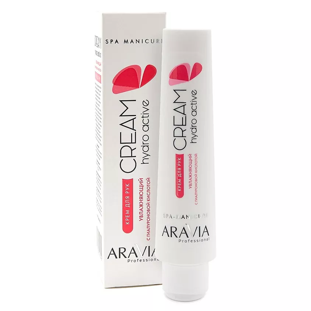 ARAVIA PROFESSIONAL Крем для рук увлажняющий с гиалуроновой кислотой Spa Manicure Hydro Active, 100 мл