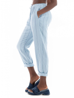 Брюки женские изо льна и вискозы Linen Straight Pants DEHA