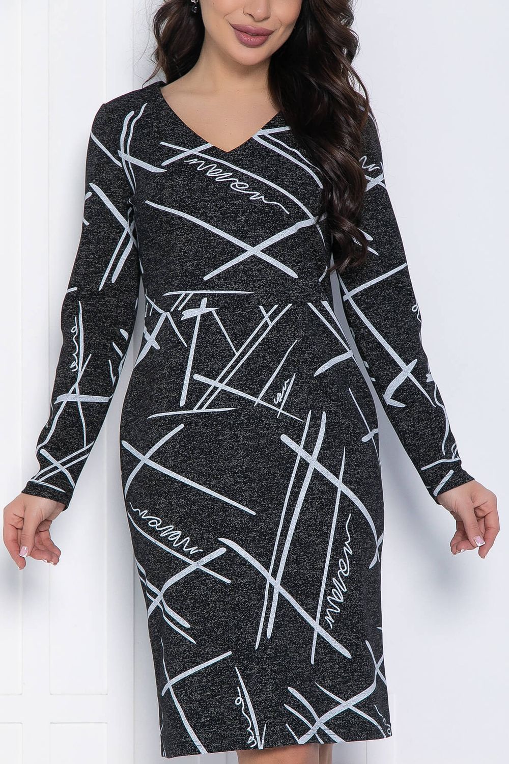 Платье Альмерия (черно-серое) П12499 LT Collection