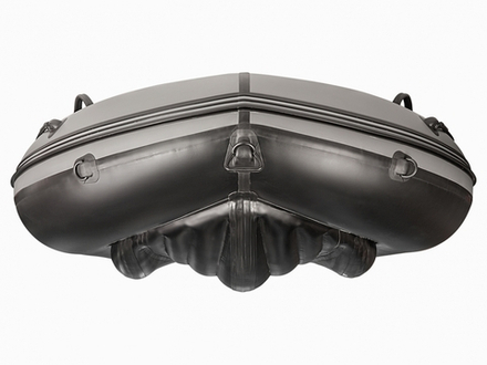 Лодка ПВХ X-River Grace Wind 380 НДНД серо-черный/фурнитура черная