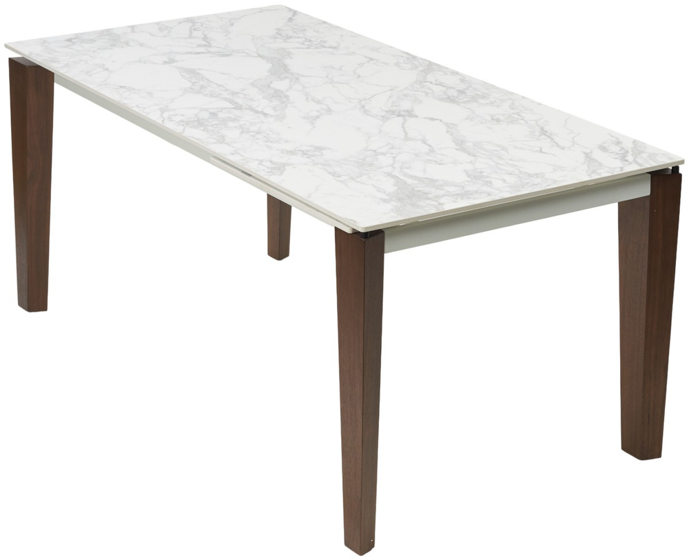 Стол М-City DISAUR Эзмир (Esmir) 160 Арабескато (Matte Arabescato Solid Ceramic), Орех