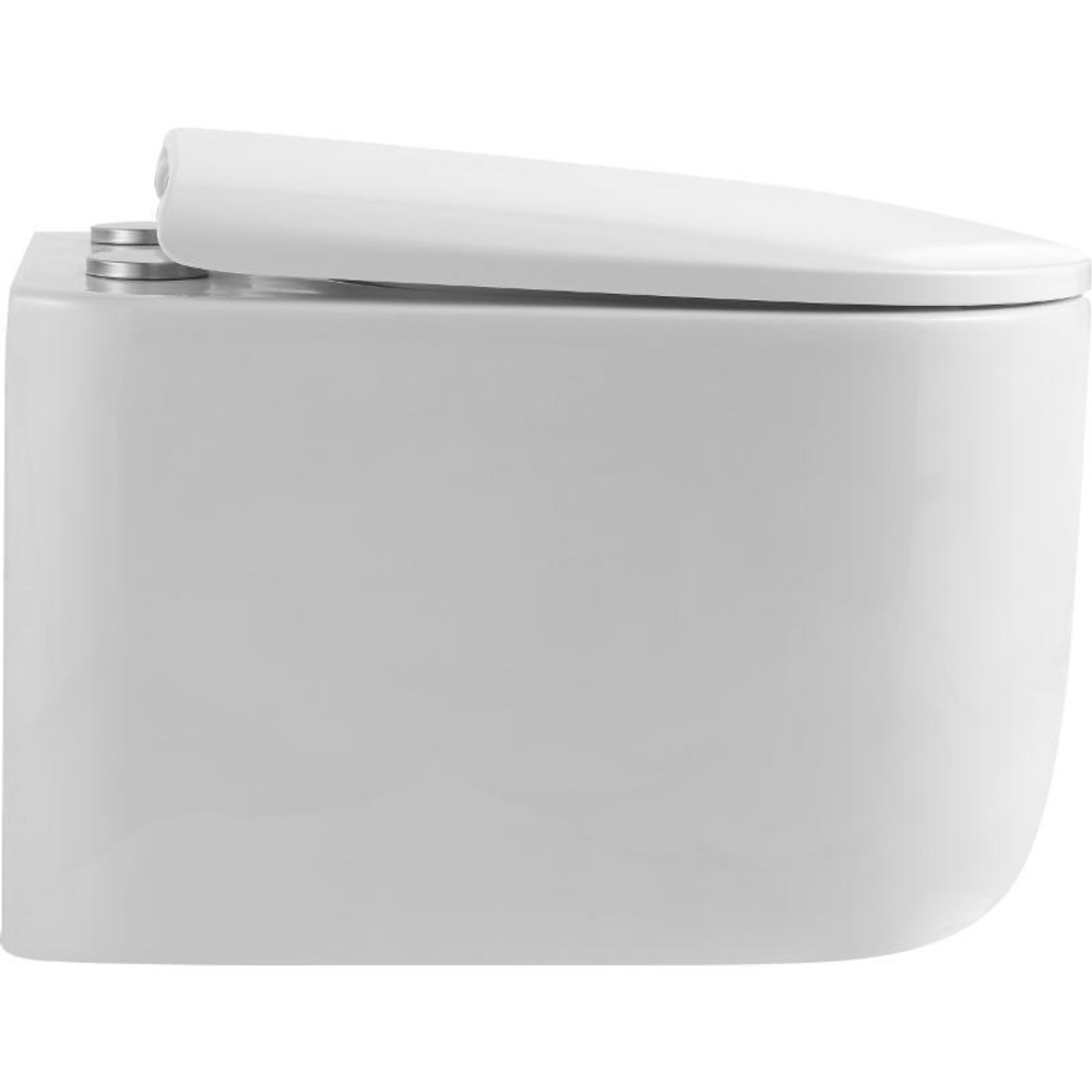 Унитаз подвесной Boheme Flow 969-SET-W, белый с крышкой-сиденьем с микролифтом