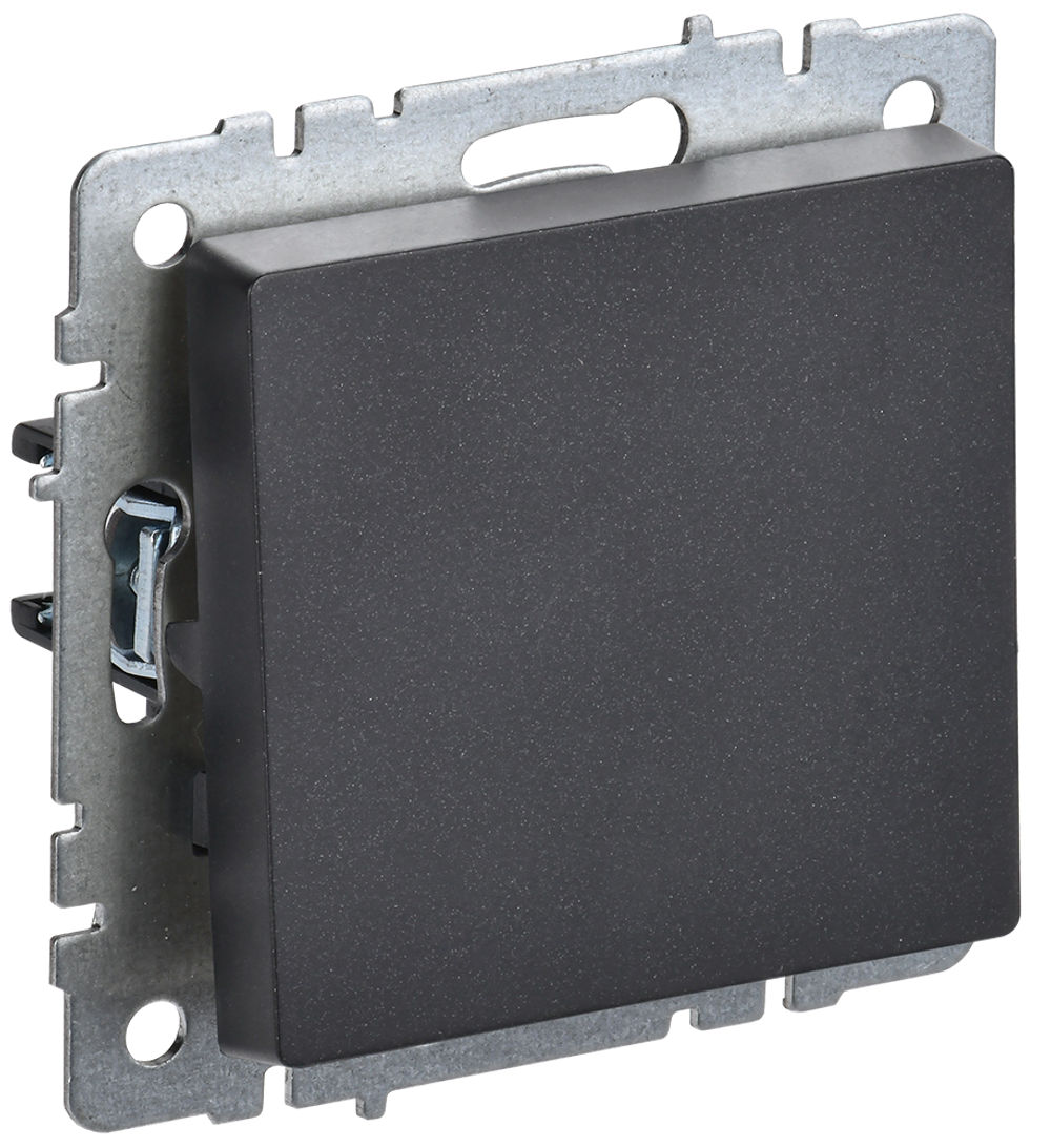 BRITE Выключатель 1-клавишный перекрестный 10А ВС10-1-3-БрЧ черный IEK