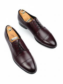 Мужские классические кожаные туфли Vorsh, итальянский мыс V5733бордо