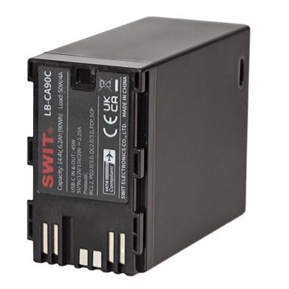 Аккумулятор SWIT LB-CA90C аналог Canon BP-A30/A60 90 Втч разъемы D-Tap, USB-C