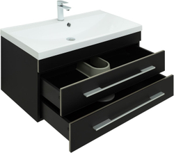 Мебель для ванной Aquanet Верона 90 черный матовый