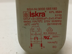 WLK24263OE/02 кт75 Сетевой фильтр для стиральной машины Bosch 9000565180 б/у