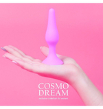 Розовая анальная втулка с ограничителем - 10 см. (Цвет: розовый)