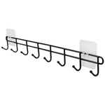 Вешалка 8 крючков, для кухонных аксессуаров, Самоклеющиеся, MAGIC MR-04