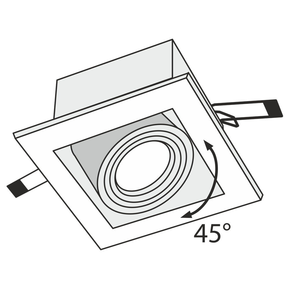 Встраиваемый светильник Technical DL008-2-01-S