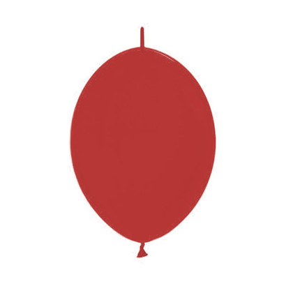 Линколун 6" Красный, Пастель (Яркий красный) / Ruby red деко