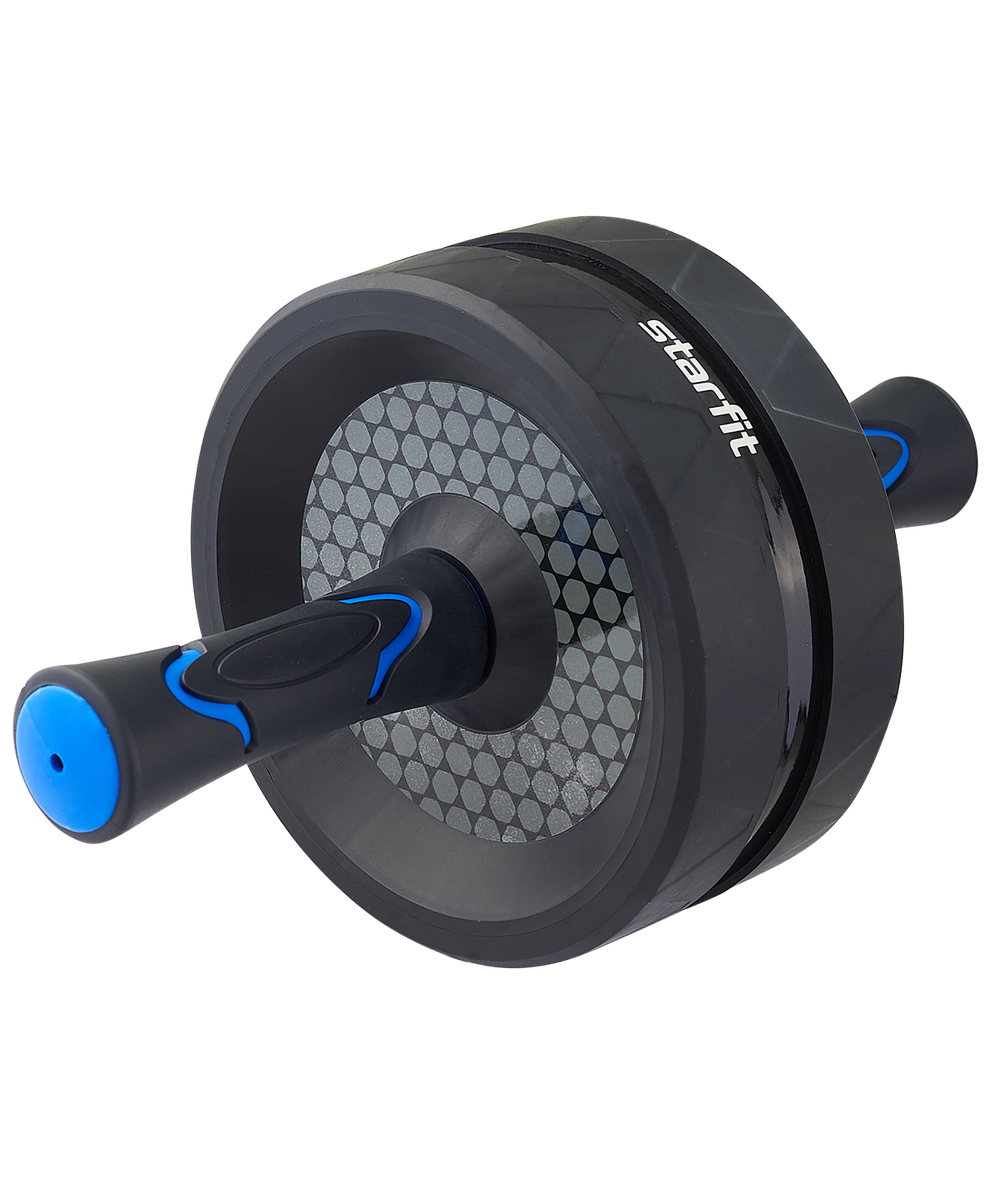 Ролик для пресса широкий RL-106, черный/темно-синий