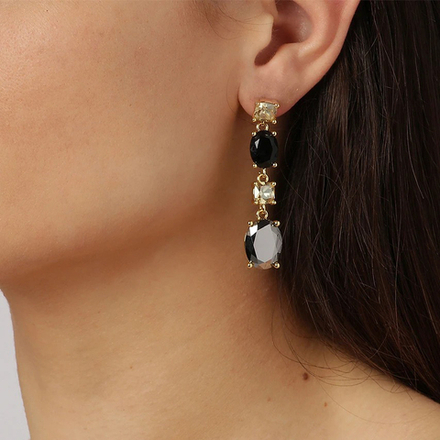 Серьги Dyrberg Kern CORNELIA SG BLACK/GOLDEN 390066
