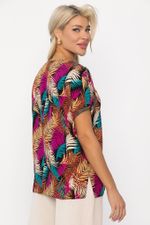 Блуза Кармен (желто-розовая) Б13723-30М LT Collection