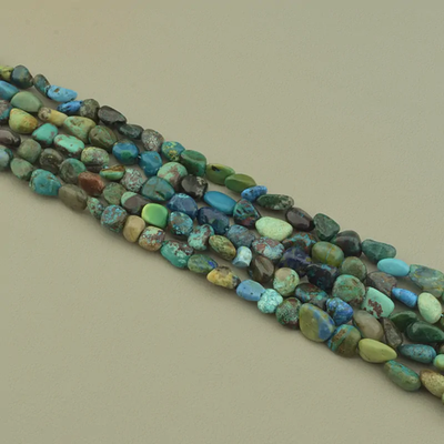 Нитка Хризоколла 40 см. (Без замка)