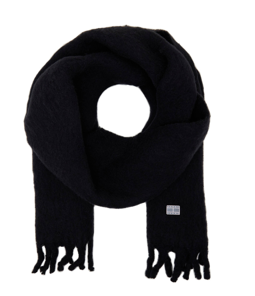 Хлопчатобумажная шаль tjw cosy knit scarf Tommy Jeans - черный(AW0AW15904)
