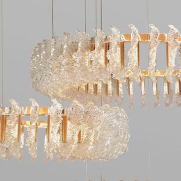 Подвесная светодиодная люстра 170W 4000К 90374/3 золото Farfalla Bogate's