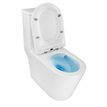 Унитаз-моноблок Azario Scala 360х690х790 безободковый, слив "Торнадо", с быстросъемным сиденьем микролифт (AZ-8101)