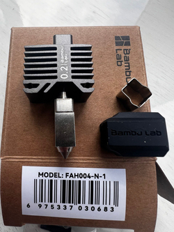 Хотэнд с соплом 0,2 мм из нержавеющей стали для 3Д принтера Bambu Lab X1 Series & P1 Series (FAH004-N-1)