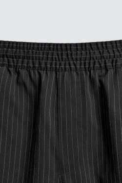 ZARA БРЮКИ BALLOON FIT С ЗАЩИПАМИ, ПОЛОСКИ