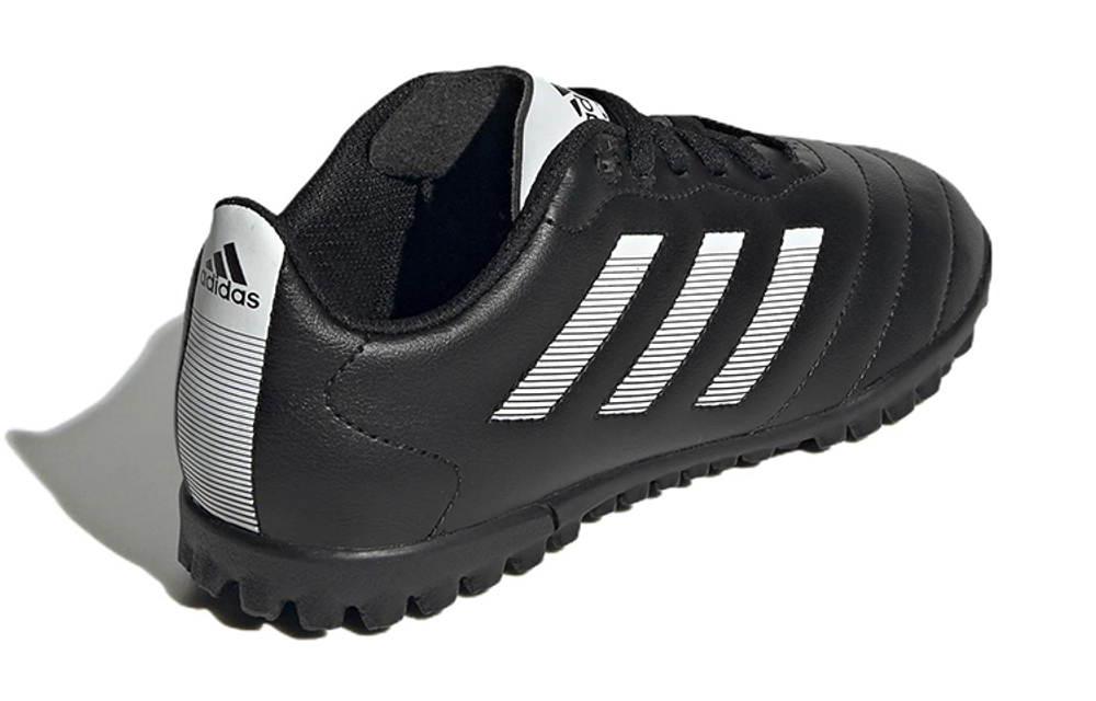 Children's adidas Goletto VIII TF comfortable wear-resistant low-top children's football shoes black