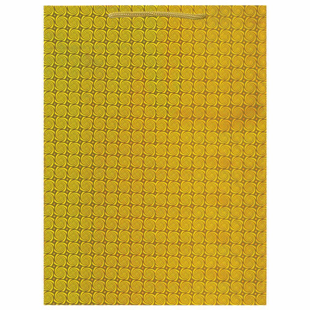 Пакет подарочный 33x12,7x44,7 см, ЗОЛОТАЯ СКАЗКА голография, ассорти 3 цвета, 606610