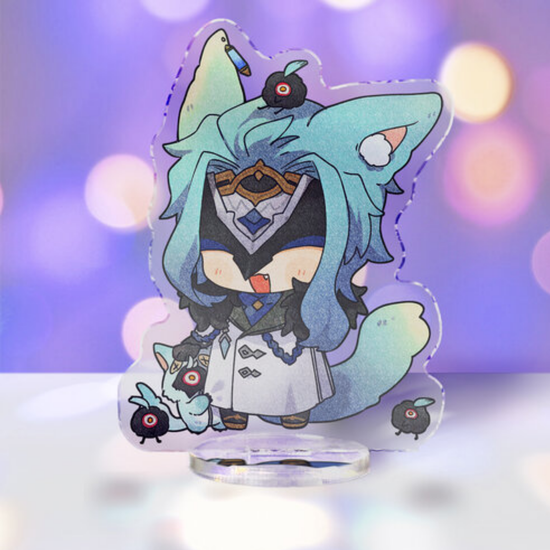 Фигурка акриловая Геншин Импакт Дотторе чиби, Genshin Impact