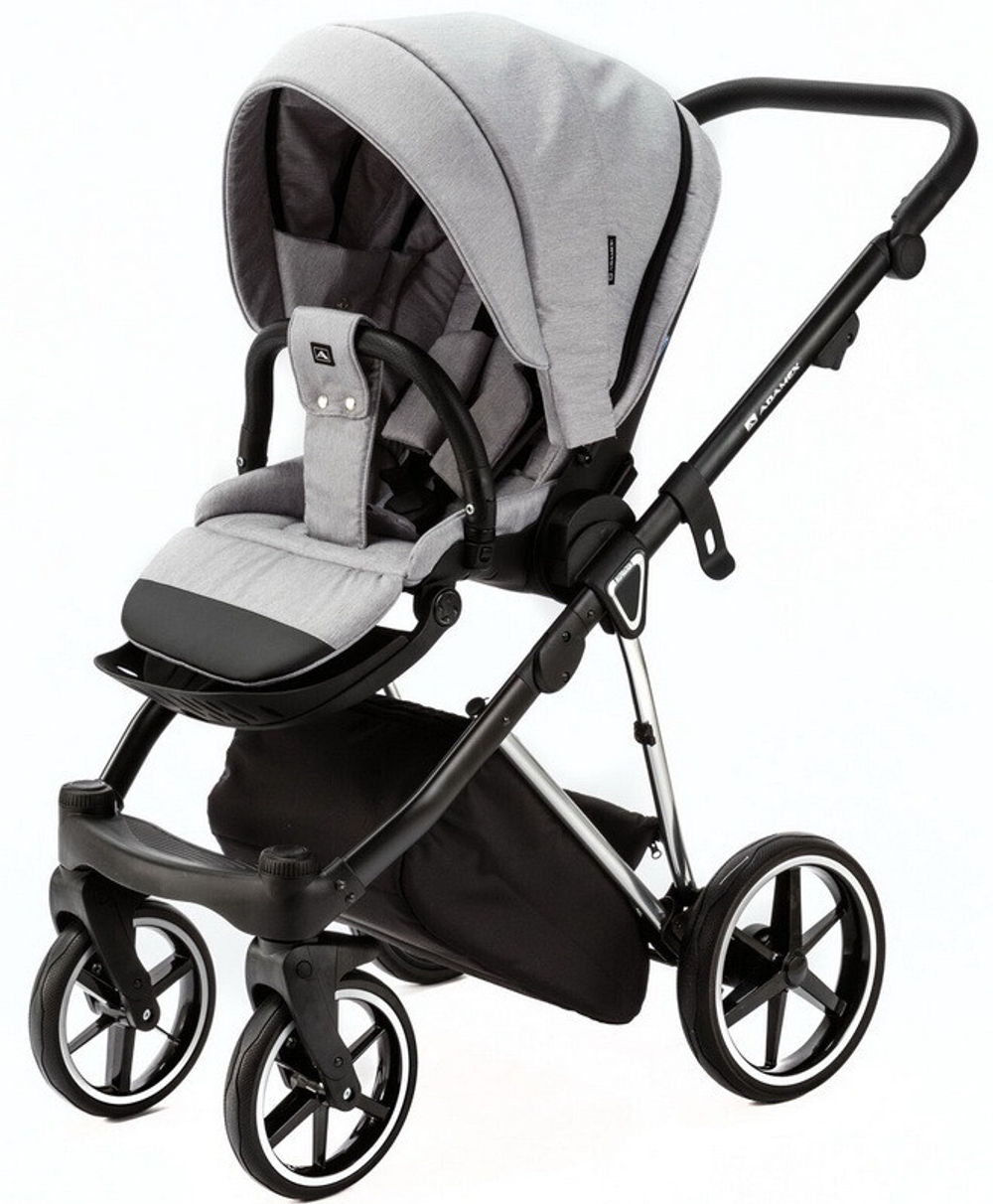 Детская коляска Adamex Belissa Special Edition 3 в 1 B-PS586 (СВ.СЕР ХРОМ.РАМ)
