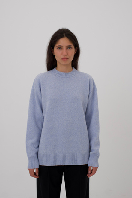 Джемпер Ann из кардной шерсти ягнёнка 100% с воротом под горло