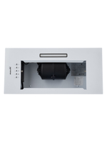 Вытяжка кухонная MACBI S-BOX-60A1 (WHITE) белый, D120мм. 850 м3/ч, полновстраиваемая, мотор 70Ватт, металл 60см, кнопочное управл.