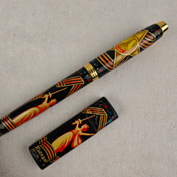 Набор "Родина-мать!" флешка и ручка Parker с ручной росписью Палех в футляре