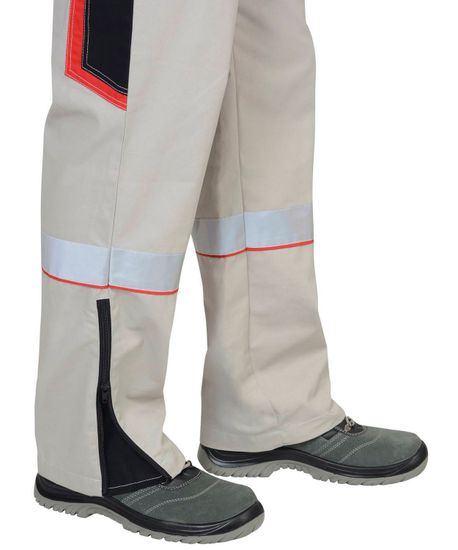 Полукомбинезон "Сириус-Ховард-Люкс" (молочный/черный/красный)