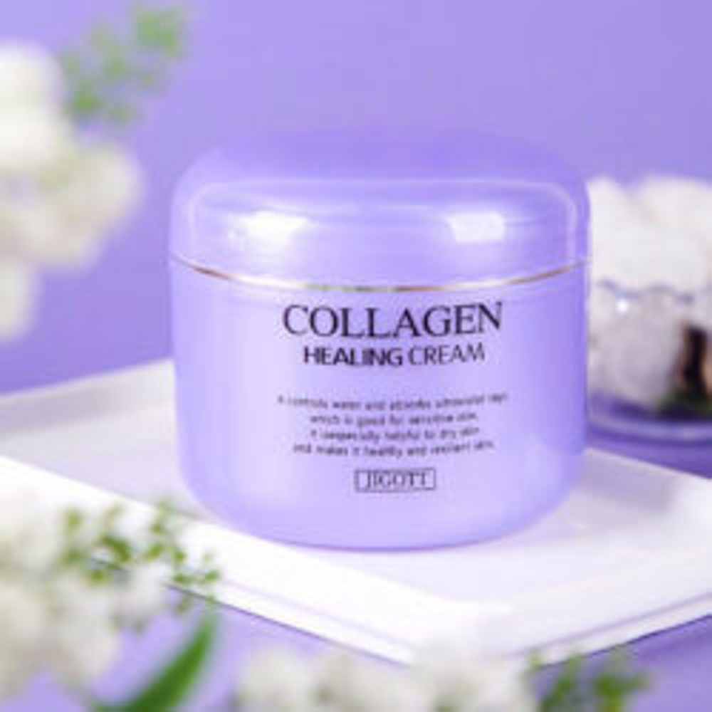 Jigott. Ночной крем для лица с коллагеном. COLLAGEN Healing Cream