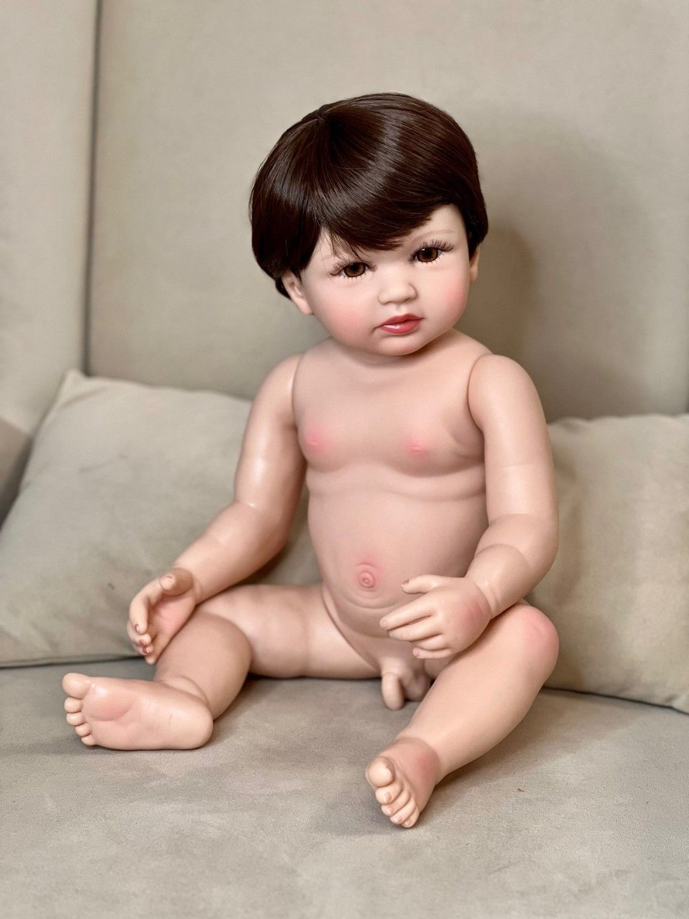 Кукла Реборн виниловая 55см в пакете (FA-327)