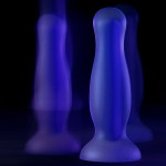 Голубая светящаяся в темноте анальная втулка 12,5см ToyFa Beyond Namor Glow 873007