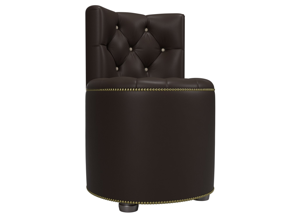 Пуф Саваж, Коричневый, Экокожа, 29303