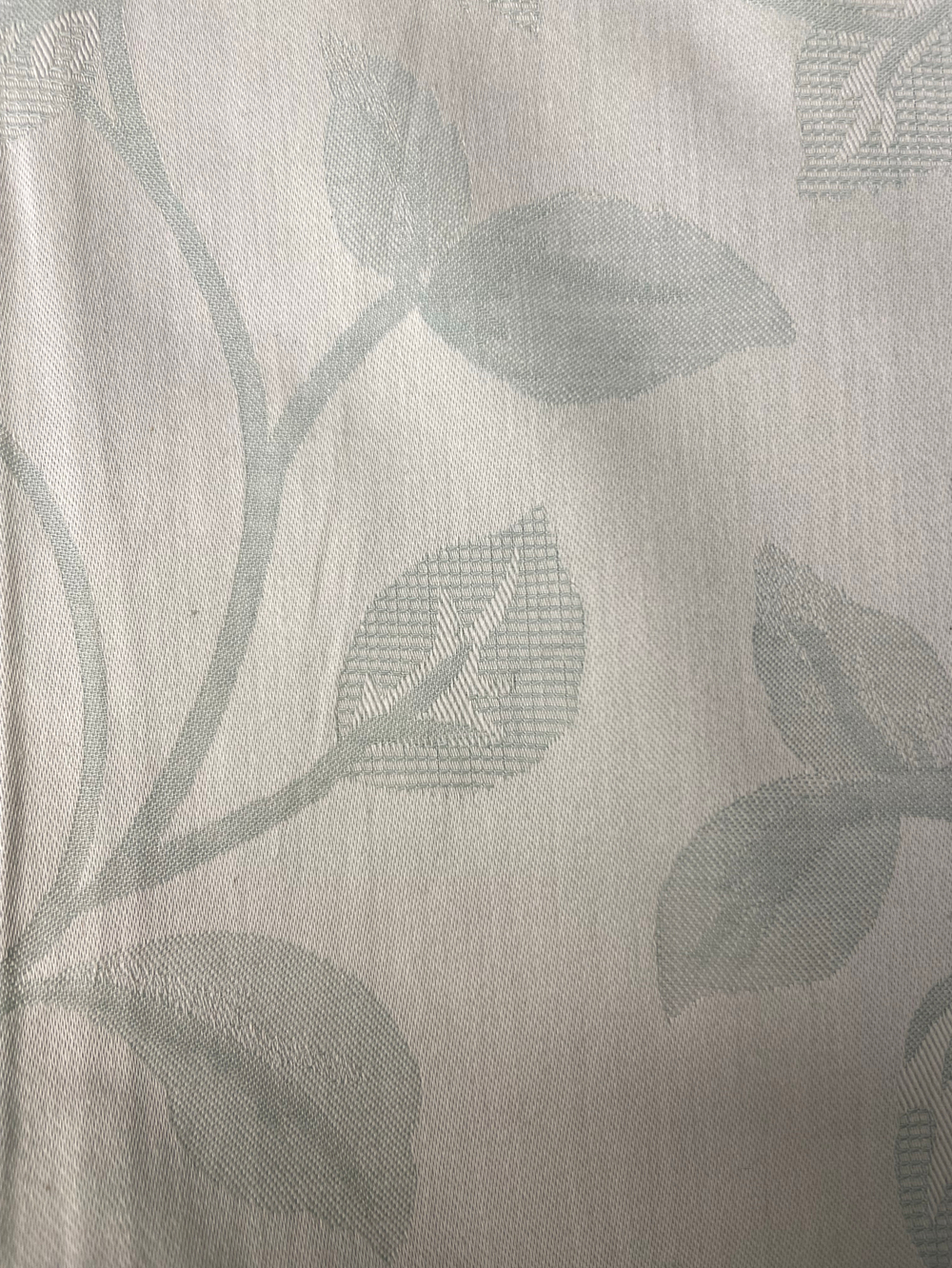 Сатин жаккард листья эвкалипт