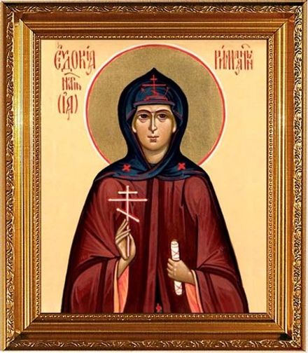 Евдокия (Ия) Римляныня, Персидская преподобномученица. Икона на холсте.