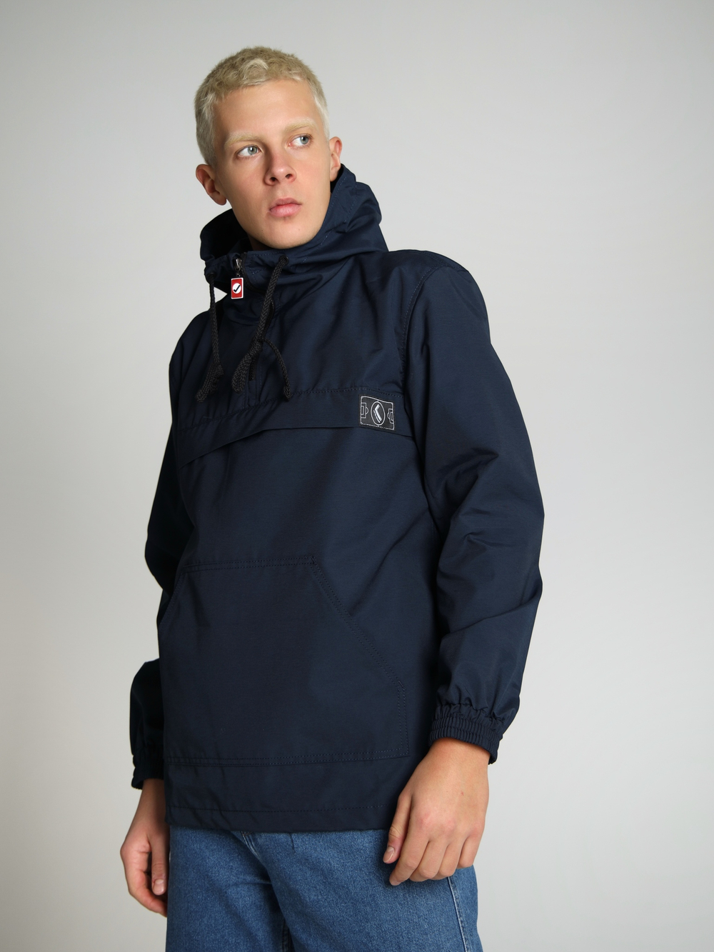 Анорак мужской без утеплителя темно-синий Город Горький