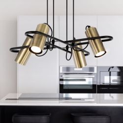 Светильник подвесной (подвес) Rivoli   3101-304 4 * GU10 25 Вт модерн потолочный